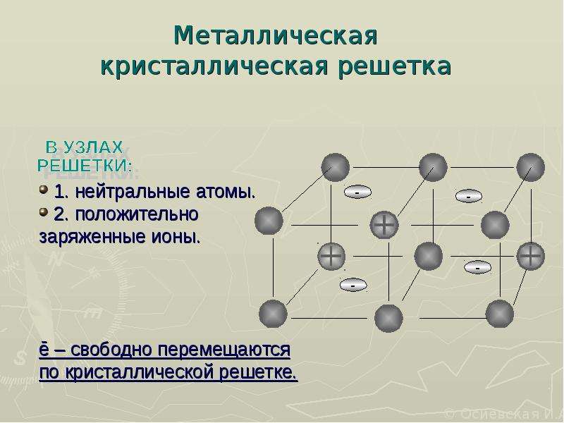 Физические свойства металлических веществ