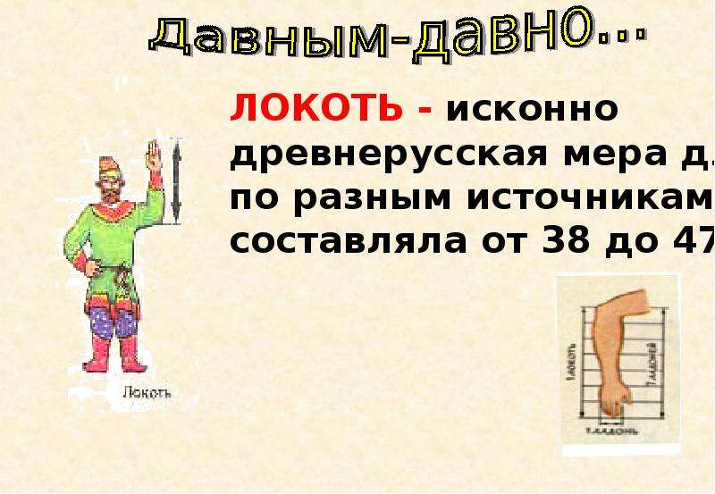 Локоть мера длины картинка