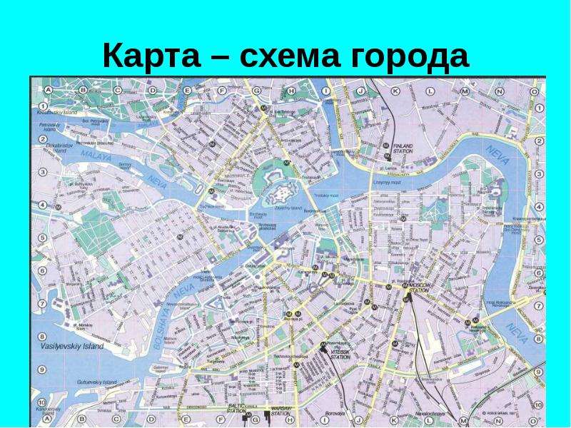 Петербург центр карта