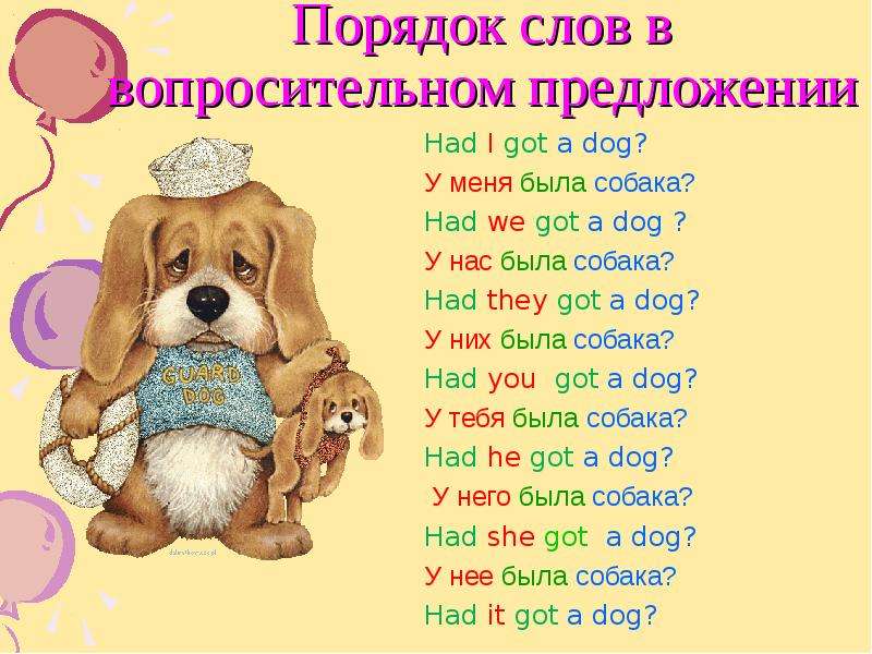 Собака на английском написать. Have got has got вопросительные предложения. Стихотворение на английском про собаку. Собака на английском языке. Текст про собаку.