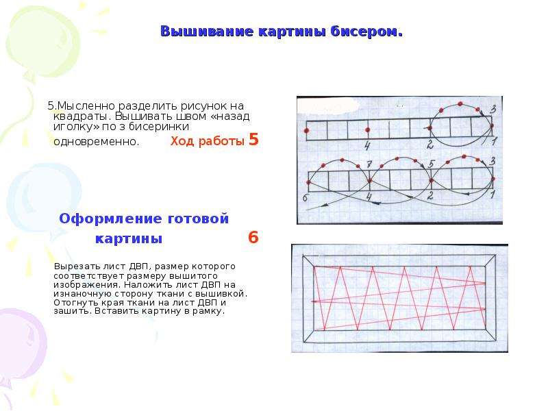 Технологическая карта бисероплетения