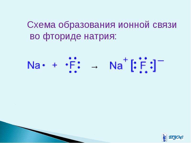 Запишите по одной схеме образования ионной