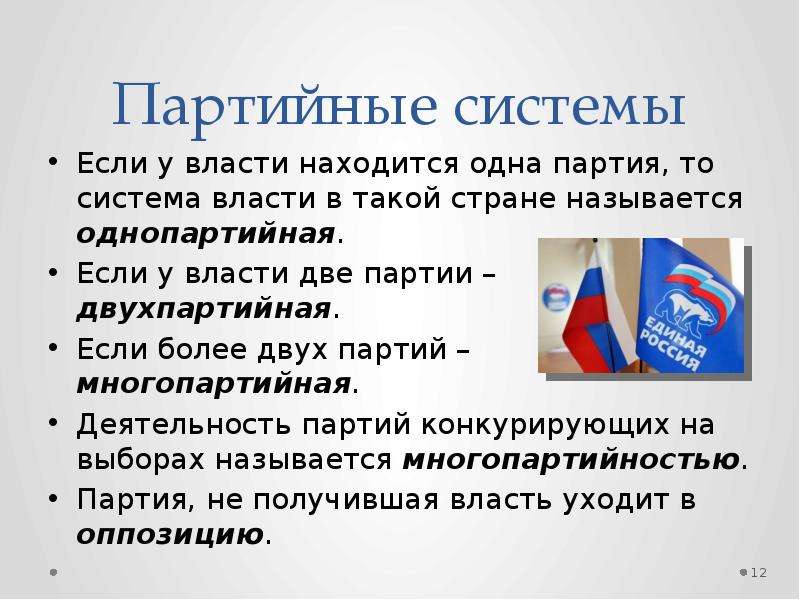 Партии в системе власти