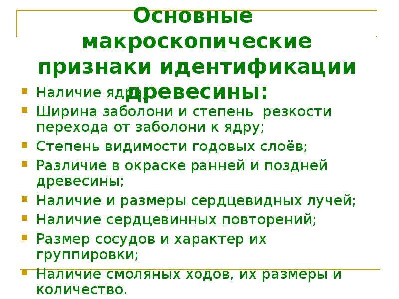 Признаки древесины. Макроскопические признаки древесины. Основные макроскопические признаки древесины. Макроскопические признаки хвойных. Основные признаки идентификации.