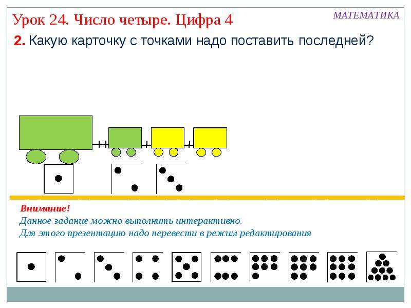 Цифра 4 презентация