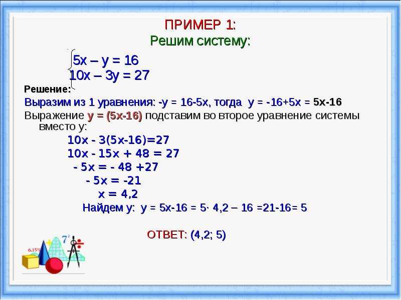 Решение систем линейных уравнений методом сложения 7 класс мерзляк презентация