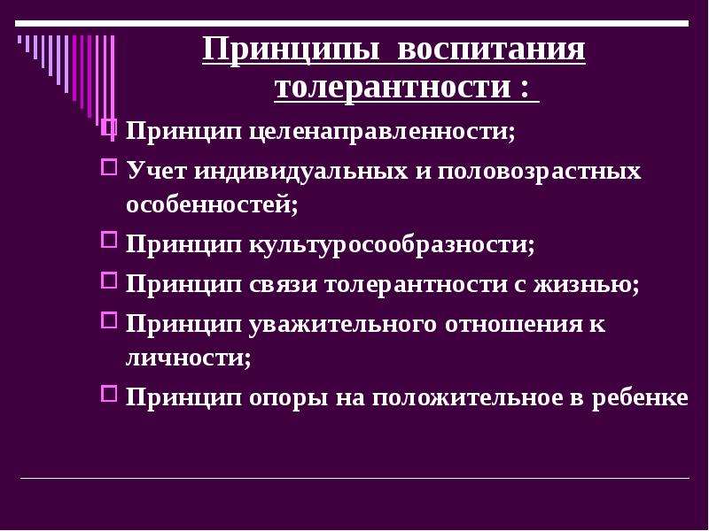 Принципы толерантности. Принципы воспитания толерантности. Принцип опоры на положительное в воспитании это. Принципы уважительного отношения к личности. Принцип опоры на положительное в педагогике.