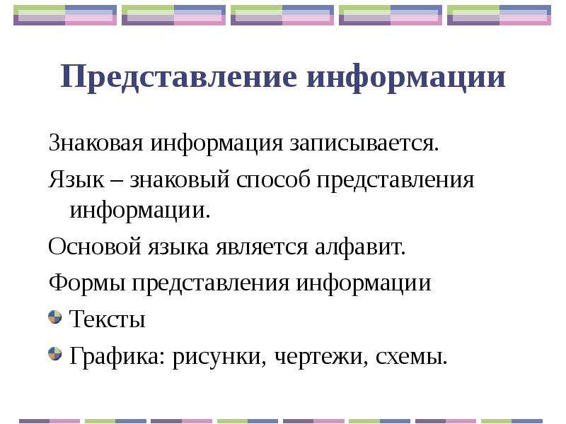 Презентация на тему язык как способ представления информации