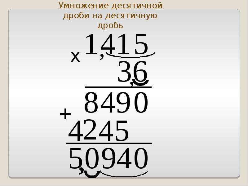 Умножение десятичных дробей 5 класс презентация