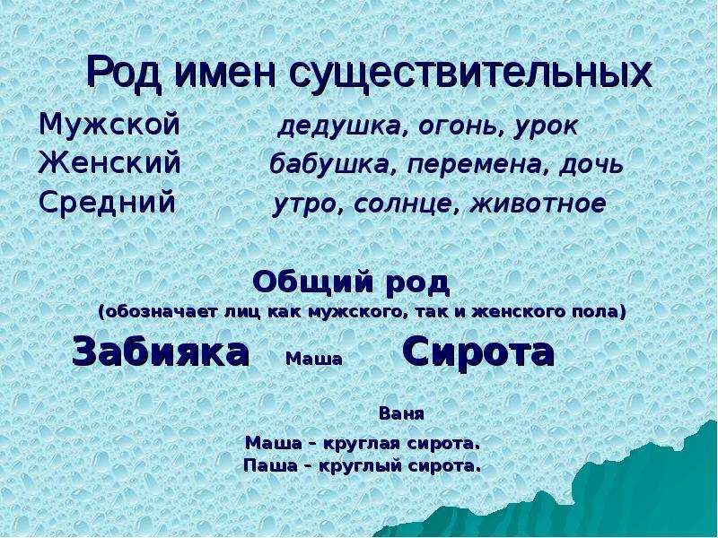 Род 7 класс. Общий род имен существительных. Род мужской женский средний общий. Род и число имен существительных общего рода. Род существительных обозначающих лиц женского пола.