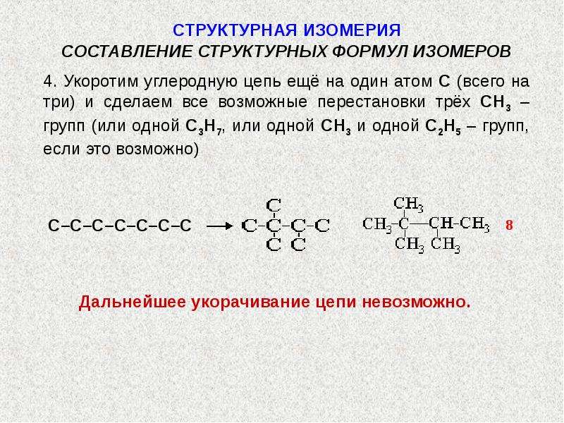 Преобразуйте представленные ниже схемы в структурные формулы соответствующих алканов