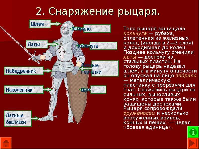 Используя текст и иллюстрации опишите снаряжение. Снаряжение рыцаря. Доклад о снаряжении рыцаря. Снаряжение рыцаря презентация. Снаряжение рыцарей хронология.