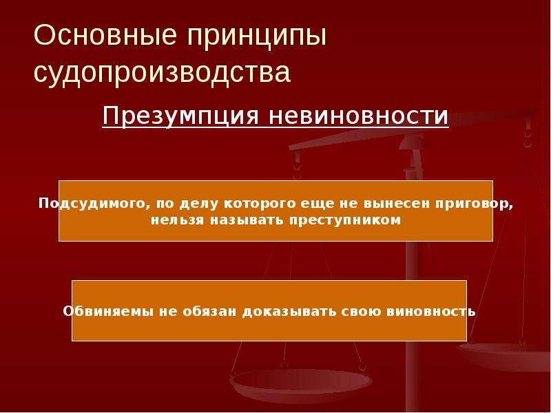 Презумпция невиновности какой принцип