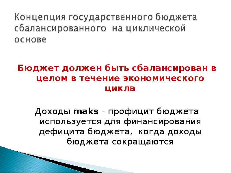 Государственный бюджет презентация 11 класс экономика