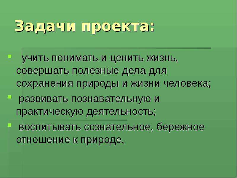 Проекты по сохранению природы