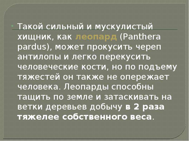 Как переводится сильный. Почему животные сильнее человека.