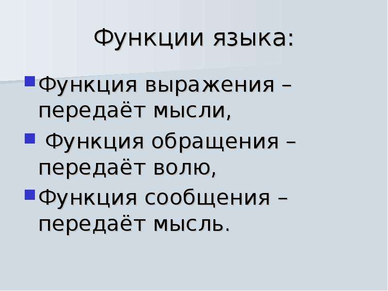 Функции языка картинки