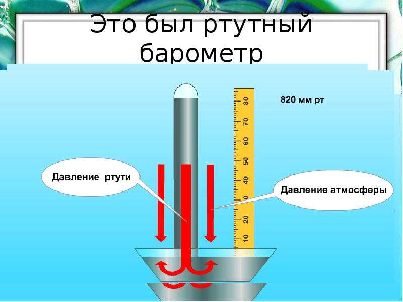 Атмосферное давление на дне