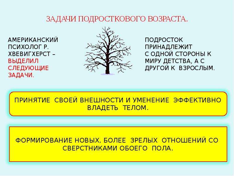 План подросткового возраста