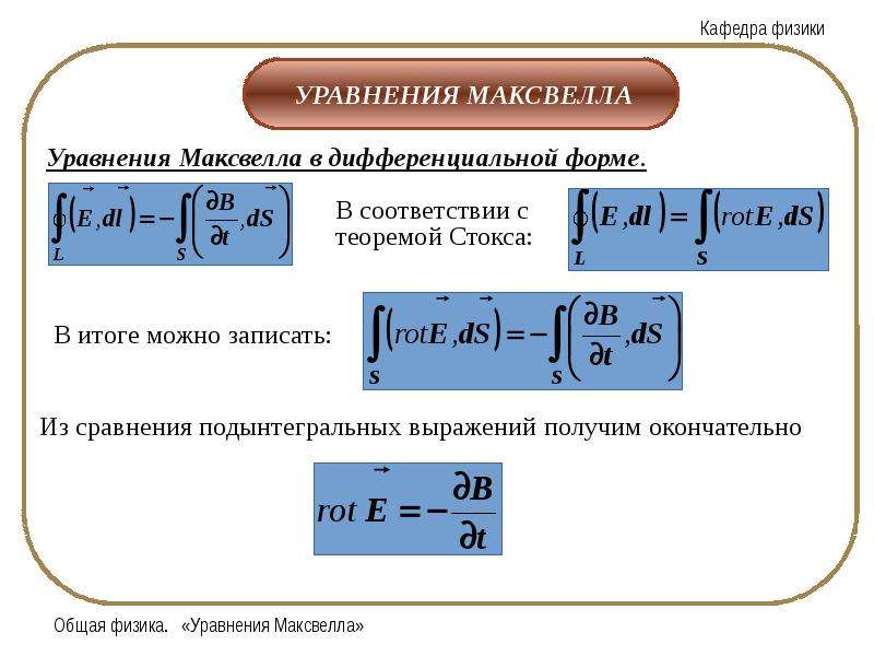 Физические уравнения. Уравнения по физике. Уравнение Максвелла физика. Первое уравнение Максвелла в дифференциальной форме.