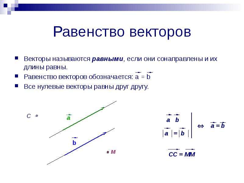 Понятие вектора 8 класс геометрия презентация