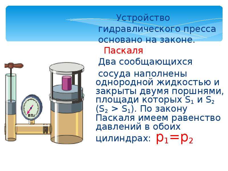 Сообщающиеся сосуды гидравлический пресс 7 класс. Гидравлический поршень физика 7 класс. Поршневой жидкостный насос гидравлический пресс 7 класс. Гидравлический пресс Паскаля. Паскаль физика гидравлический пресс.