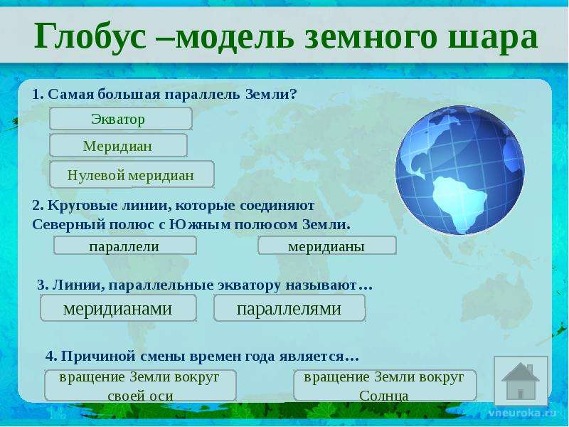 Земля на карте презентация 2 класс окружающий мир плешаков