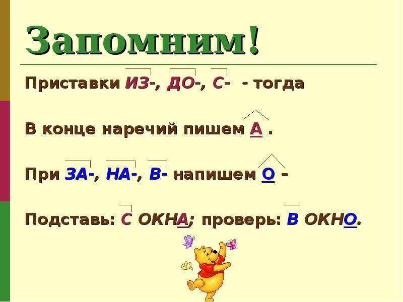 Буквы о и а на конце наречий 7 класс презентация