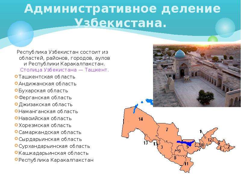 Презентация по географии узбекистан 7 класс по