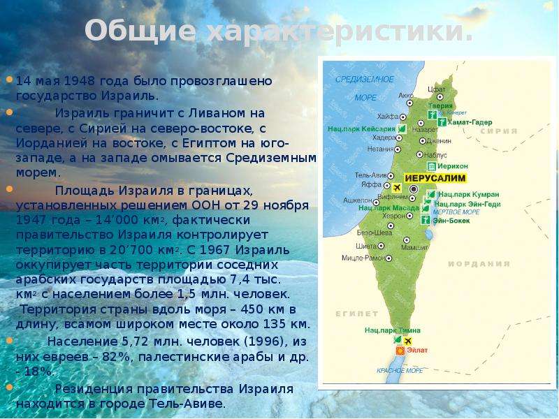 Израиль презентация по географии 11 класс