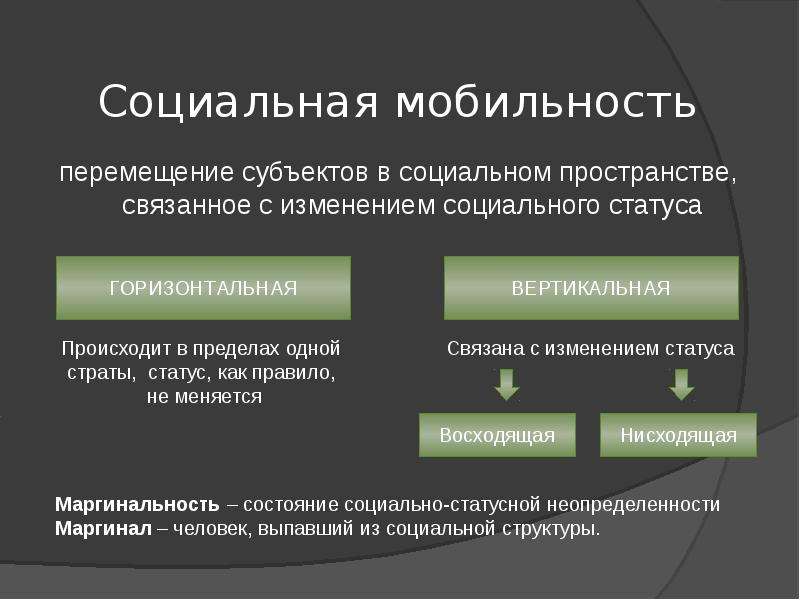 Социальная мобильность 8 класс обществознание презентация