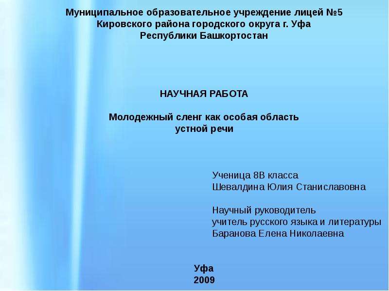 Курсовая работа по теме Компьютерный сленг