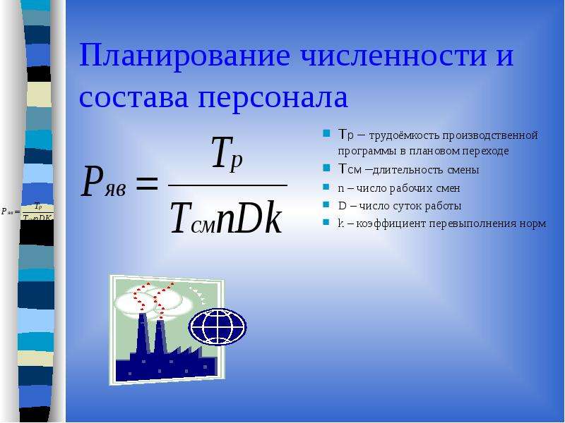 Численность рабочих планируется