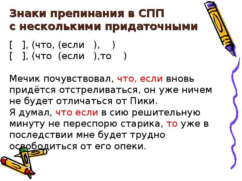 Схема сложносочиненного предложения с несколькими придаточными