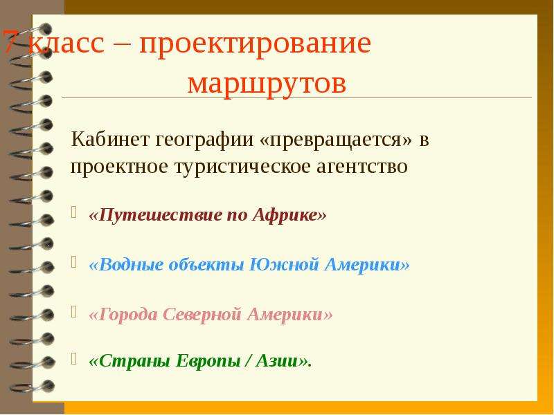 Метод проектов на уроках географии