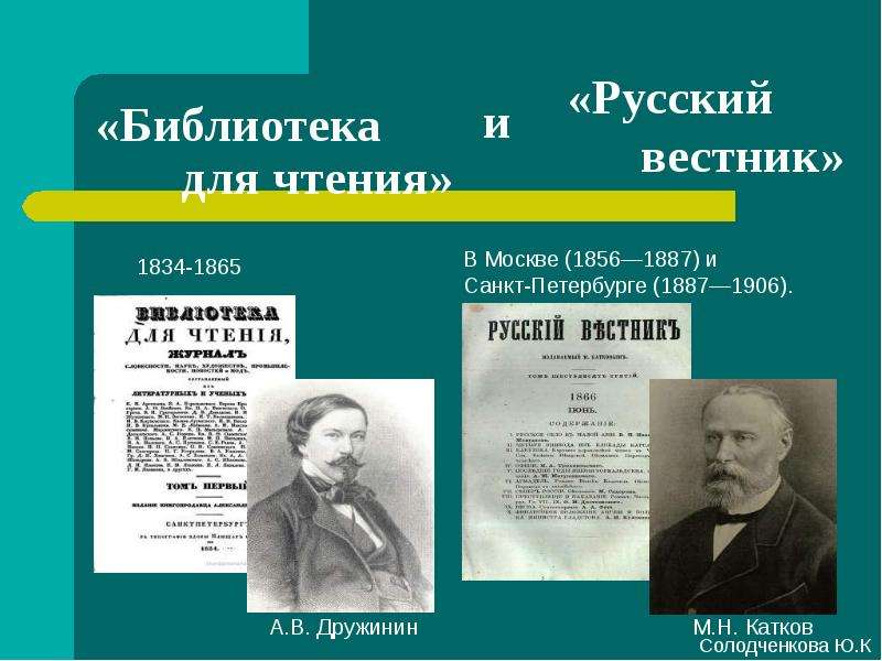 Литературный процесс второй половины 19 века презентация