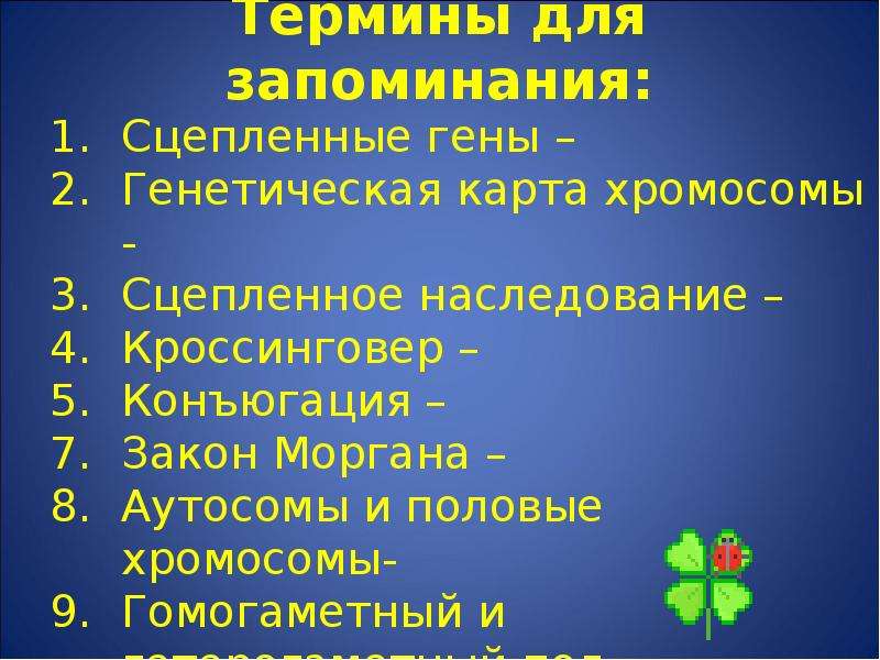 Сцепленное наследование признаков закон т моргана презентация 9 класс