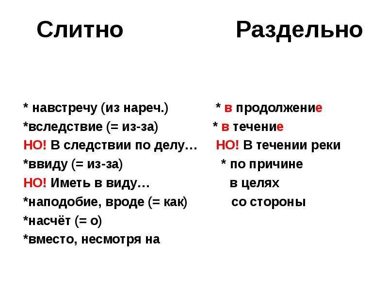 Написавший вид. Иметь ввиду слитно или раздельно. В течение слитно или раздельно. Втеченме слитно или разде. В продолжение слитно или раздельно.