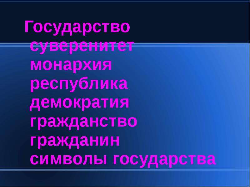 Презентация гражданин и государство 4 класс 21 век