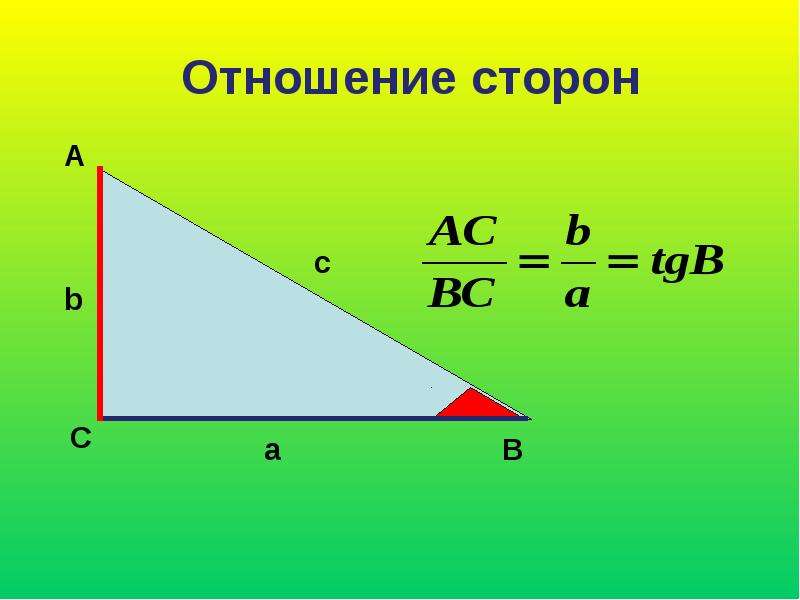 Соотношения между сторонами и углами прямоугольного треугольника 8 класс презентация