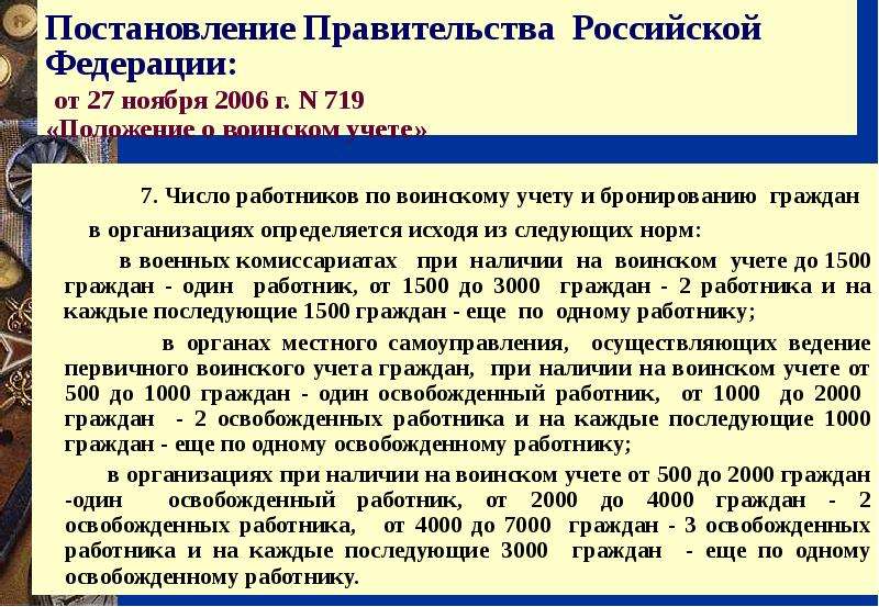 Доклад по бронированию граждан пребывающих в запасе образец