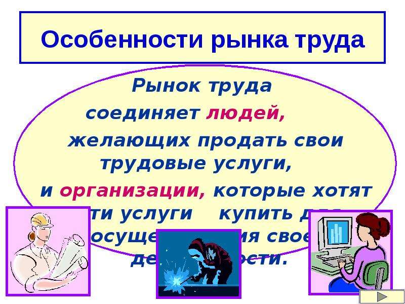 Экономическая природа рынка труда план