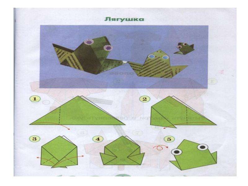 Презентация Как сделать бумажную лягушку , слайд №3