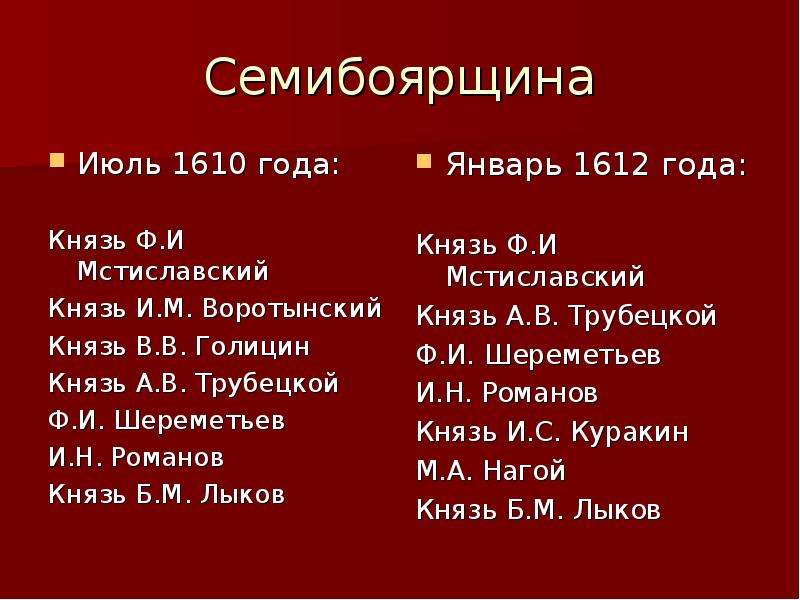 Семибоярщина это. 1610-1613 Основные события Семибоярщина. Семибоярщина 1610. Семибоярщина Лжедмитрий 2. Мстиславский Семибоярщина.