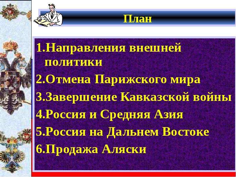 Внешняя политика александра 2 презентация егэ