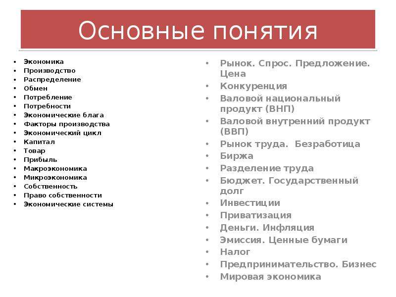 Экономика список. Основные понятия экономики. Основные термины экономики шпаргалка. Шпаргалка по экономике основные понятия. Термины по экономике 9 класс.