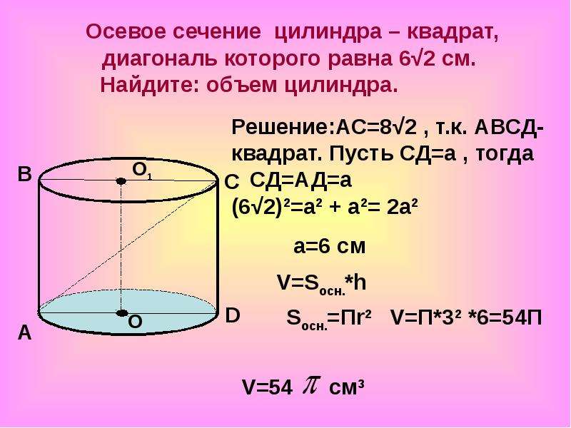 Презентация по геометрии по теме объем тела