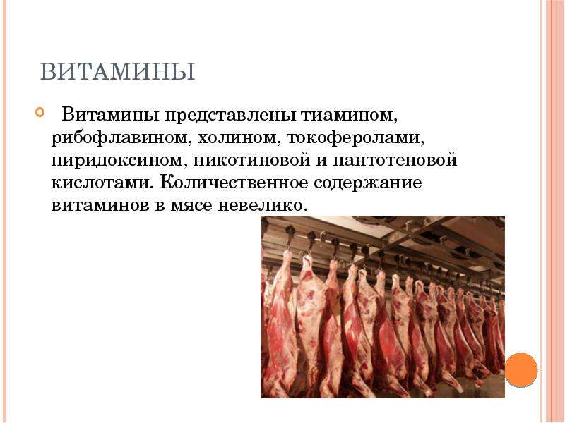 Презентация на тему Мясо и мясные продукты, слайд №6