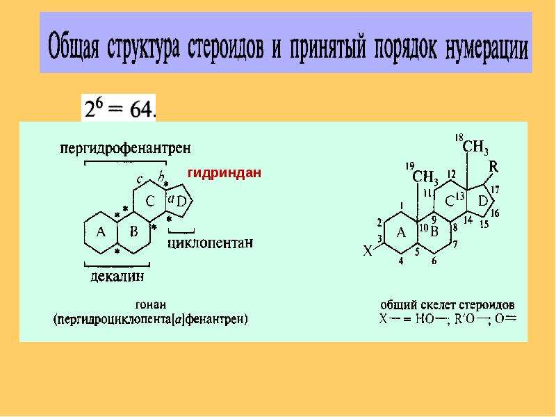 Презентация по химии стероиды