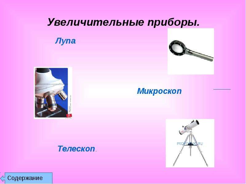 Лупа презентация по физике 8 класс